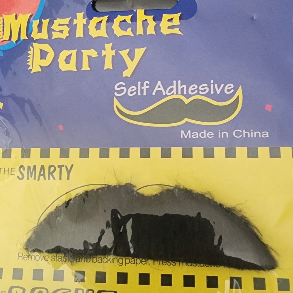 Self Adhesive Mustache Set 2 Pks Of 6 - Picture 3 of 5